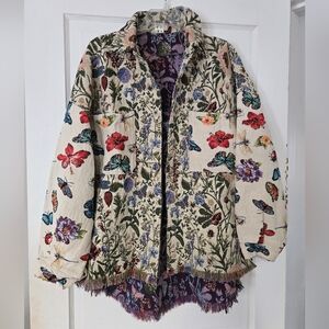 Garden Scene Boutique Shacket